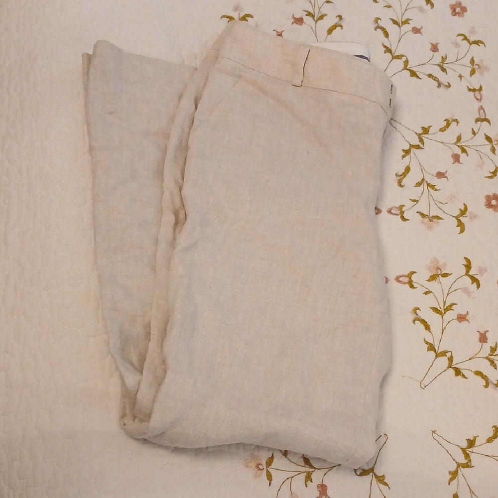 Banana Republic Light Tan Linen Trousers